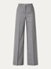 Cistachio mid waist straight fit broek met steekzakken - Grijsmele