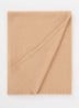 Comie sjaal van kasjmier met logoborduring 190 x 35 cm - Camel