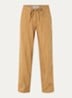 High waist straight fit broek met steekzakken - Camel
