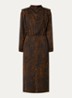 Hoelia maxi tuniekjurk met dierenprint - Cognac