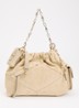 June Mini schoudertas van suède met afneembare schouderriem - Beige