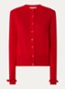 Karante fijngebreid vest van wol - Rood