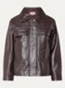 Kassia jacket van lamsleer met steekzakken - Cranberryrood