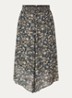 Klap maxi rok met print - Lichtgroen