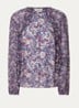 Kross tuniek met print en V-hals - Blauw