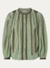 Mona blouse met borduring - Beige