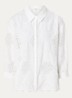 Muriel blouse met broderie - Gebroken wit