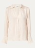 Netsey blouse met schoudervulling - Beige