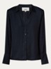 Netsey blouse met schoudervulling - Donkerblauw