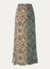 Pario high waist maxi rok met print - Groen