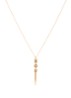 Rene ketting met kristal - Goud