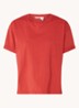 Rosie T-shirt met stretch - Steenrood