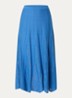 Serta grofgebreide midi rok met ingebreid patroon - Blauw