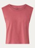 Shava tanktop met backprint - Koraalrood