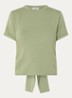 T-shirt met cut-out detail - Groen
