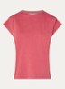 T-shirt met ronde hals - Donkerroze