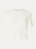 Take T-shirt met backprint - Gebroken wit