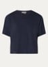 Take T-shirt met backprint - Donkerblauw