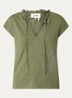 Very top met strikkraag - Khaki