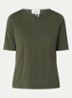 Vina T-shirt met boothals - Khaki