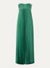 Willow maxi jurk met plissé - Groen
