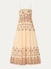 Zema off-shoulder maxi jurk met print - Geel