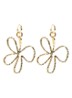 Bloomed Oorringen met hanger - Goud