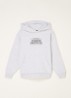 Hoodie met logo- en backprint - Lichtgrijs