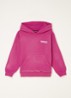 Hoodie met logo- en backprint - Fuchsia