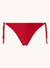 Romeo Dasia bikinislip met structuur - Steenrood