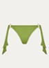 Takia bikinislip met lurex - Legergroen