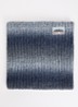 Annag grofgebreide colsjaal in wolblend met logo - Donkerblauw
