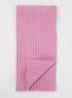Basalth ribgebreide sjaal 140 x 15 cm - Roze