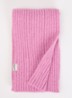 Basalth ribgebreide sjaal 85 x 12 cm - Roze