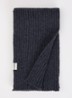 Basalth ribgebreide sjaal 85 x 12 cm - Blauw