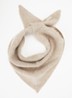Darty ribgebreide sjaal in wolblend 100 x 40 cm - Taupe