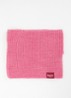 Makalyn Small ribgebreide colsjaal van merino wol - Roze