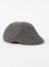 Mr. Mitchell flapcap in wolblend - Zwart