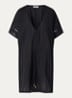 Raimha kaftan met broderie - Zwart
