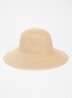 Tehina hoed van raffia met lurex - Beige
