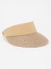 Vesder zonneklep in linnenblend - Beige