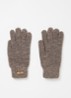 Witzia fijngebreide handschoenen  - Bruin