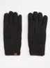 Wyoni fijngebreide handschoenen  - Zwart