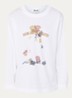 Jeevona longsleeve met print - Wit