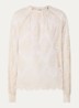 Caroline tuniek van kant met ballonmouw - Creme