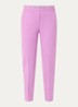 Charlie mid waist tapered fit cropped pantalon met steekzakken - Lavendel