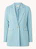 Longline blazer met klepzakken - Mint
