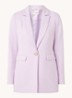 Longline blazer met klepzakken - Lila
