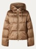 Marian puffer jack met ritszakken - Lichtbruin