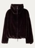 Maxie reversible jack van imitatiebont - Aubergine